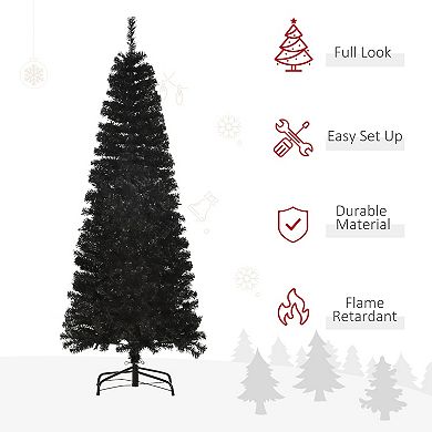 Artificial Christmas Tree 6' Indoor Realistic Holiday Decoration, 618 Tips