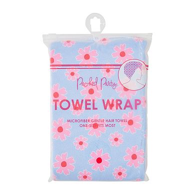 Packed Party Floral Print Microfiber Towel Wrap