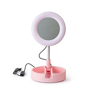 Packed Party Adjustable Makeup Mirror With Phone Holder