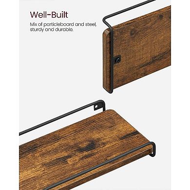 Corner Floating Wall Shelf Set Of 2, For Wall Decor And Storage