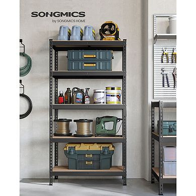 Heavy-Duty 5-Tier Storage Shelves Boltless Assembly Steel Shelving Unit for Garage or Home