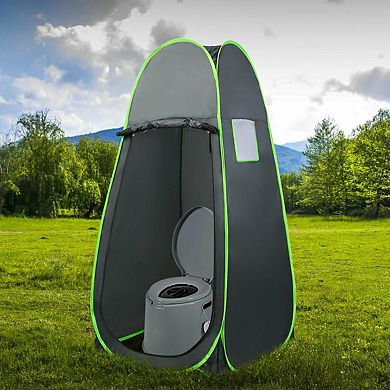 5l Portable Travel Toilet With Paper Holder For Outdoor