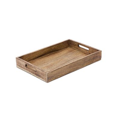 Decorative Wooden Tray (Set of 2)