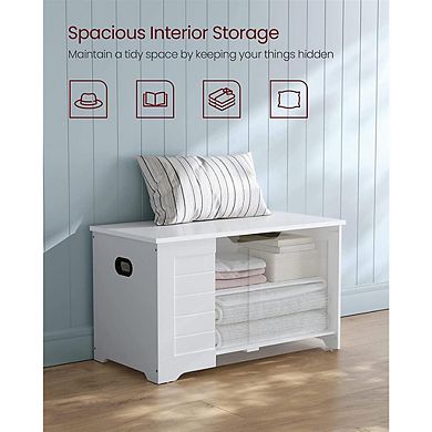 Storage Trunk, Storage Chest With Safety Hinges, Storage Bench, Modern Style