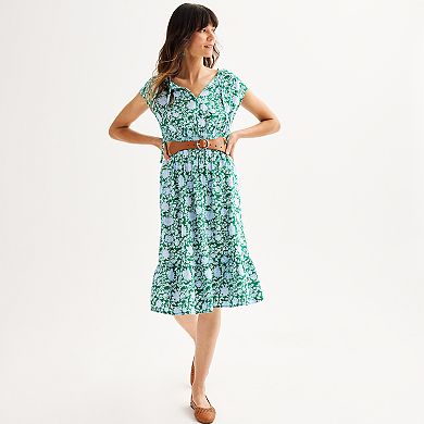 Women's Sonoma Goods For Life® Smocked Waist Midi Dress