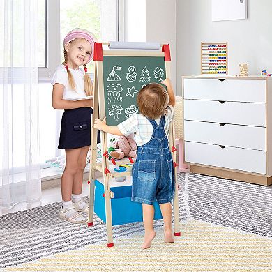 3-in-1 Double-sided Adjustable Kid Easel For 3-8 Years Old Toddlers