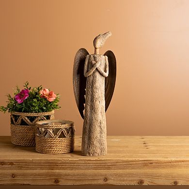 Rustic Tree Angel Statue 15"h