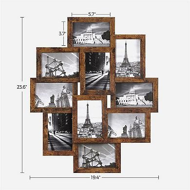Collage Picture Frames, Collage Multiple Photos, Clear Ps Front, Set of 10
