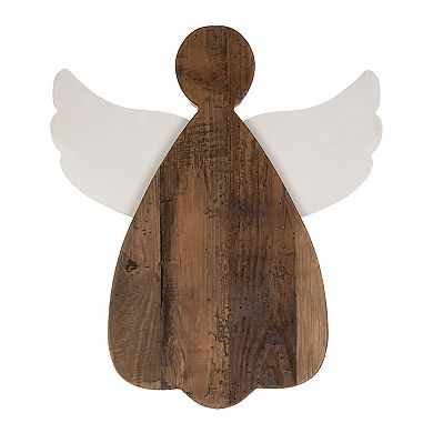 Wooden Angel Wall Hanging (set Of 2)