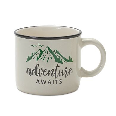 Ceramic Camping And Adventure Mug (set Of 6)