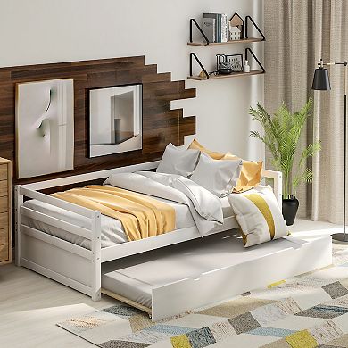 Merax Twin Size Daybed With Trundle