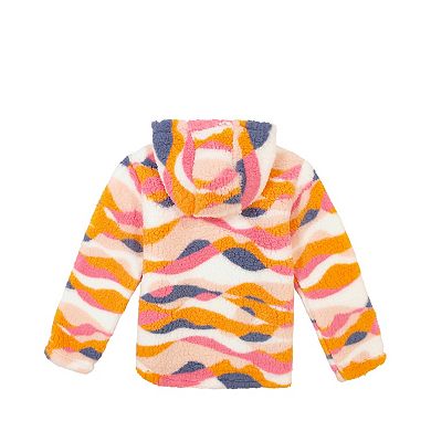 Girls 7-16 Roxy Printed Berber Fleece Zip-Up Hoodie