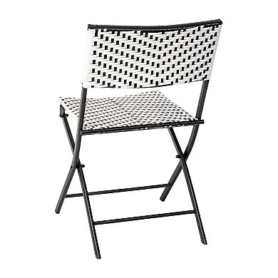 Flash Furniture Rouen Commercial Grade Foldable French Bistro 3 Piece Set