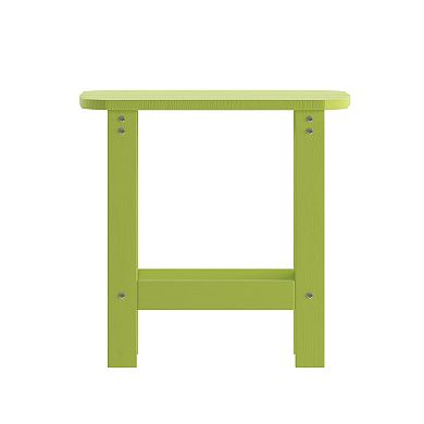 Flash Furniture Charlestown Tiered Commercial Adirondack Side Table 