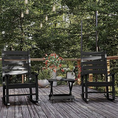 Flash Furniture Halifax Outdoor Adirondack Folding Side Table