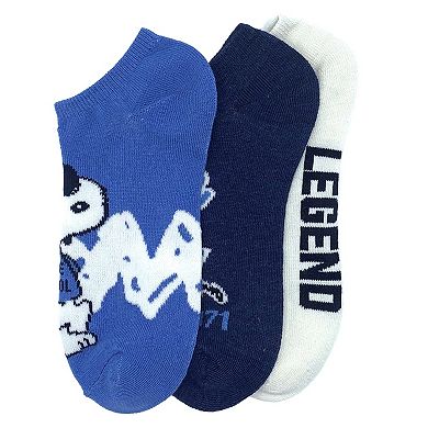 Snoopy's Campus 3-Pack No Show Socks