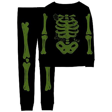 Boys 4-14 Carter's Skeleton Glow-In-The Dark Pajama Top & Bottom Set