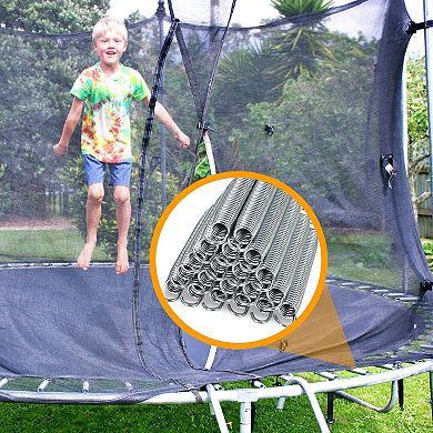 Rustproof Galvanized Steel Replacement 20 Trampoline Elasticity Springs- 7 Inch