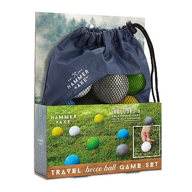 Hammer + Axe™ Travel Bocce Ball Game Set