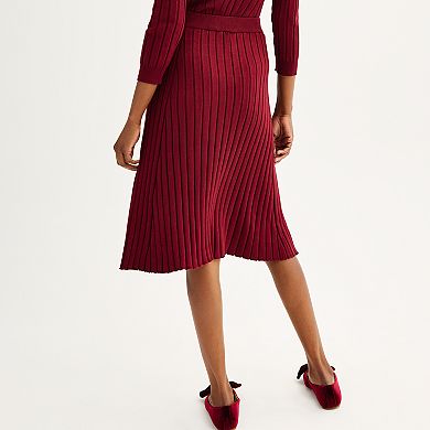 Women's Rachel Roy Fine Gauge Ribbed Sweater Skirt