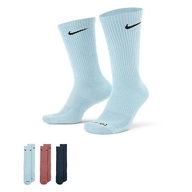 Women's Nike 3 Pack Everyday Plus Cushioned Training Crew Socks