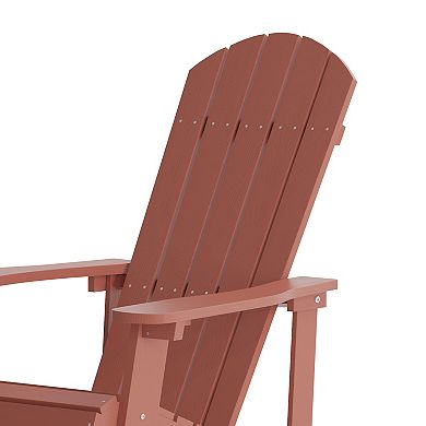 Flash Furniture Savannah All-Weather Adirondack Rocking Chair 2-piece Set