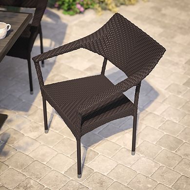 Flash Furniture Jace Commercial Grade Stacking Patio Chair