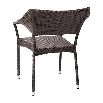 Flash Furniture Jace Commercial Grade Stacking Patio Chair