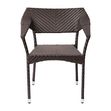 Flash Furniture Jace Commercial Grade Stacking Patio Chair