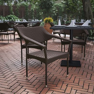 Flash Furniture Jace Commercial Grade Stacking Patio Chair