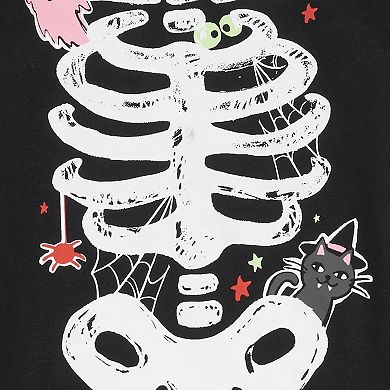 Girls 4-14 Carter's 2-Piece Glow Halloween Skeleton Cotton Pajama Set