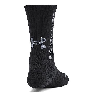 Under Armour Kids' UA Zone Mid-Crew Socks 3-Pack