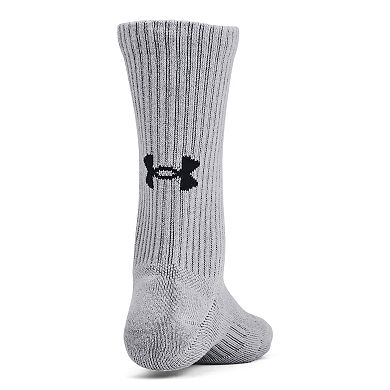 Under Armour Kids' UA Performance Tech Crew Socks 6-Pack