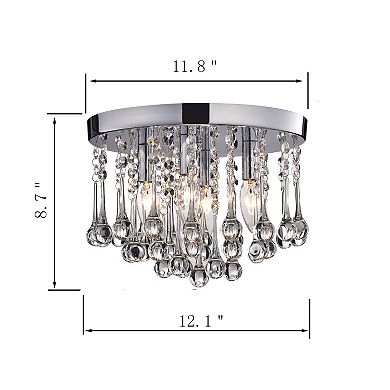 Greenville Signature 4-Light Flush Mount For Dining/Bedroom, Hallway, Living Room