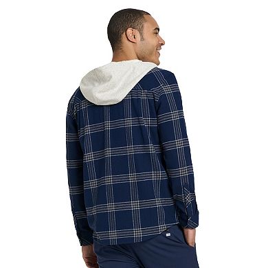 Men's Hurley Hooded Button-Up Flannel Shirt