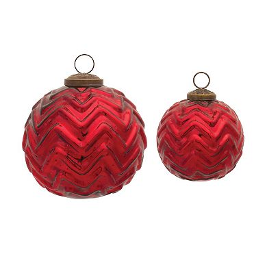 Mercury Glass Ball Ornament (set Of 12)