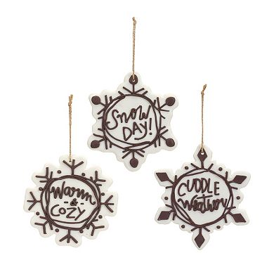 Cut Cookie Design Snowflake Ornament (Set Of 12)