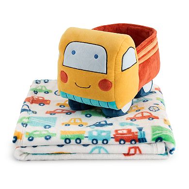 The Big One Pillow Buddy Truck & Throw Blanket Set