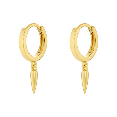 PRIMROSE 18k Gold Vermeil Hoop & Spike Drop Earrings