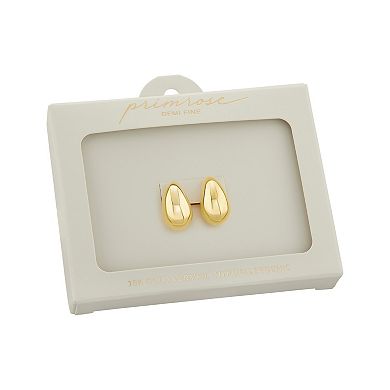 PRIMROSE 18k Gold Vermeil Polished Teardrop Chunky Stud Earrings