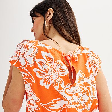 Women's Sonoma Goods For Life® Shirred Shoulder Mini Dress