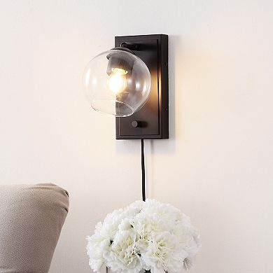 Hugo Minimalist Modern Plug In Or Hardwired Adjustable Iron Led Wall Sconce With Rotary Dimmer