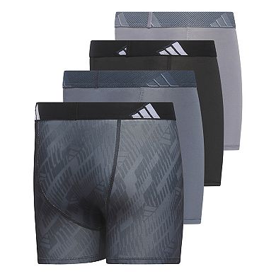 Boys 4-20 Adidas Youth Microfiber Graphic 4-Pack Boxer Brief