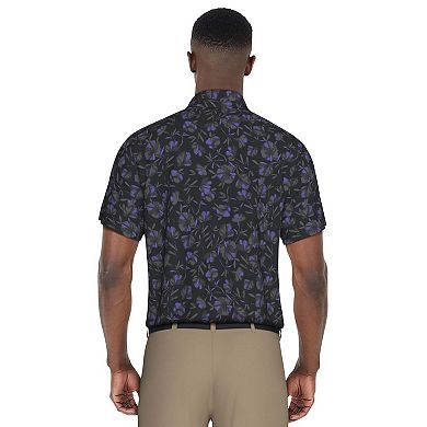 Men's Grand Slam Floral Print Short Sleeve Golf Polo