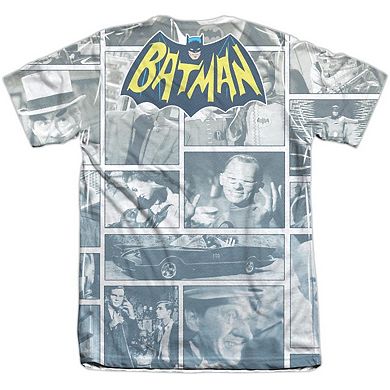 Batman Classic Tv 60s Panels Sleeve T-shirt