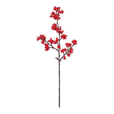 Red Berry Twig Spray - 23 Inches (set Of 6)