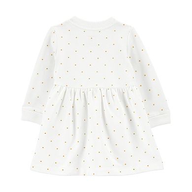 Baby Carter's Polka Dot Fleece Dress