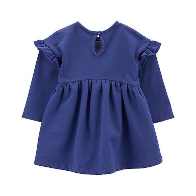 Baby Carter's Navy Floral Long Sleeve Dress