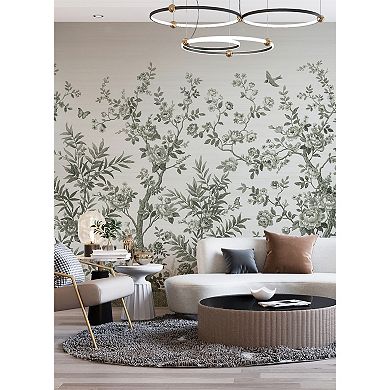 Brewster Home Fashions Forest Chinoiserie Mural Wallpaper Decals