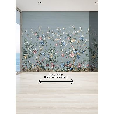 Brewster Home Fashions Winter Chinoiserie Mural Wallpaper Decals